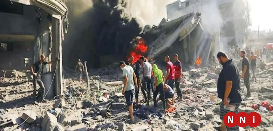 استشهاد عدد من الفلسطينيين في قصف إسرائيلى على خيمة للنازحين في وسط غزة